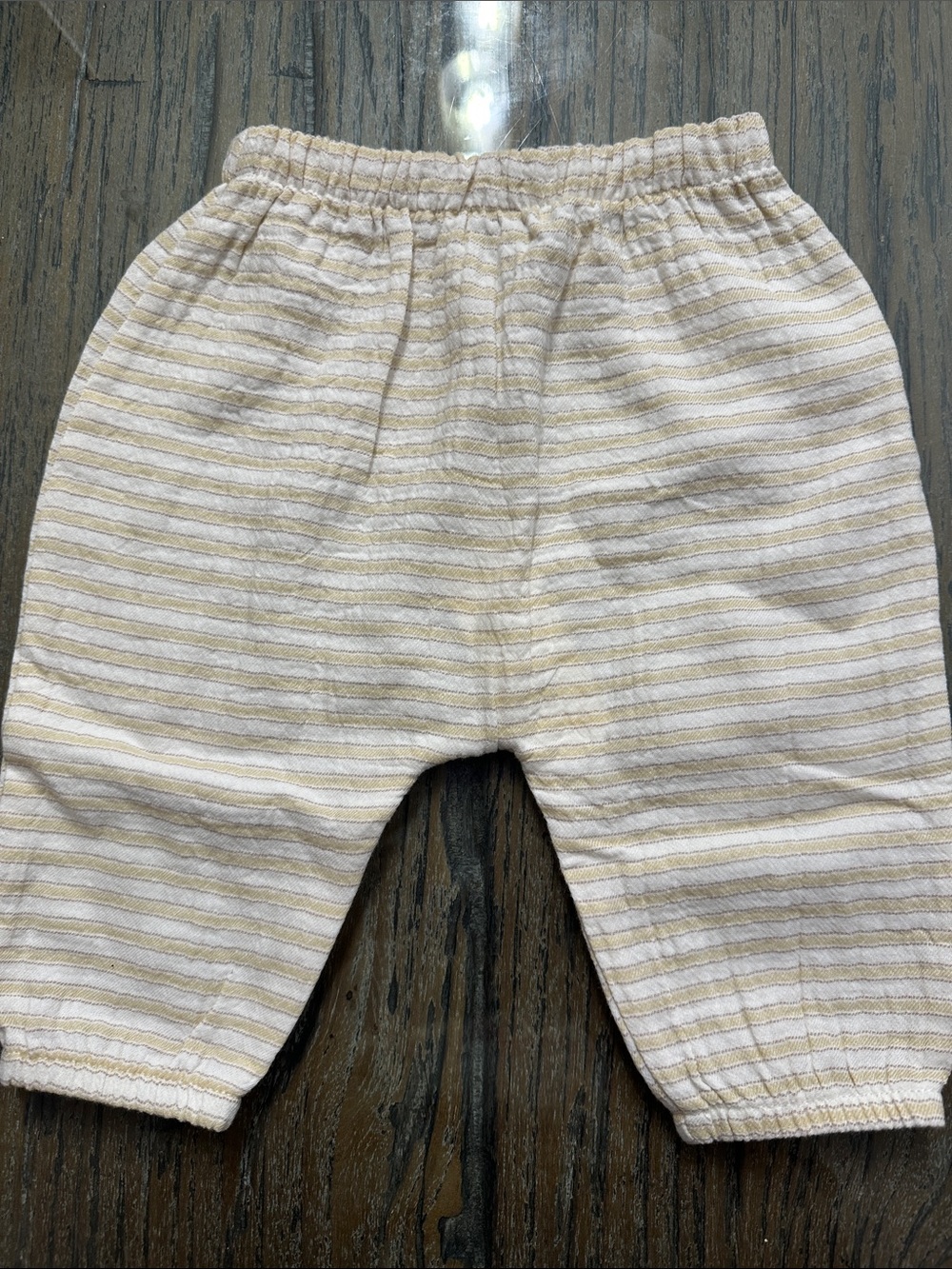 Quincy Mae Woven Pants Lemon Stripe Organic Cotton 3-6M NWT